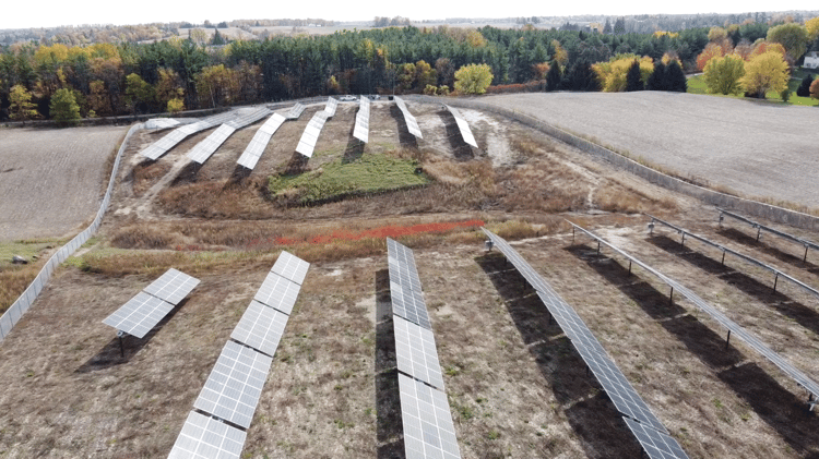 Aerial View of Ontario FIT Solar Site