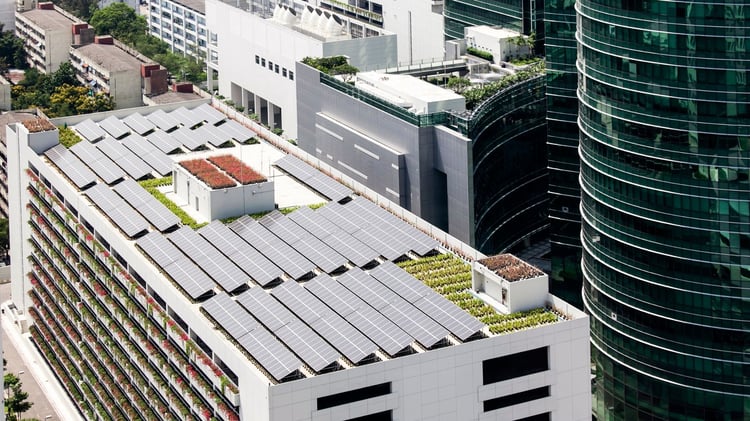 Solar Rooftop in City